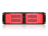 iStarUSA D-300-RD-TS669 3U Chassis 7INCH LCD Red