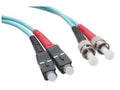 Axiom AXG96063 SC/ST OM3 Fiber Cable 25m - TAA, Aqua