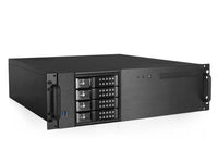 iStarUSA D-340HN-T 3U MATX 4X3.5 HS Chassis Black