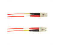 Black Box FOLZH10-005M-LCLC-RD OM3 50/125 Multimode Fiber Optic Patch Cable - LSZH, LC to LC, Red, 5-m (16.4-ft.), GSA, TAA/