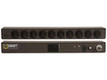 Vertiv 27859 Basic, Standard, 20A, 120V, Horizontal, (10) NEMA 5-20R, breakered, 10 ft power cord with L5-20P, Black Powder Coat