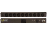Vertiv 27859 Basic, Standard, 20A, 120V, Horizontal, (10) NEMA 5-20R, breakered, 10 ft power cord with L5-20P, Black Powder Coat