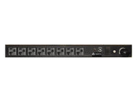Vertiv 39112 rPDU, Basic Standard, 20A, 120V, 1.9kW, Horizontal/Vertical, (8) NEMA 5-20R, 10ft power cord with 5-20P, Black Powder Coat