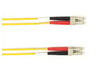 Black Box FOCMRM4-030M-LCLC-YL OM4 50/125 Multimode Fiber Optic Patch Cable - OFNR PVC, LC to LC, Yellow, 30-m (98.4-ft.), GSA, TAA/