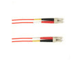 Black Box FOLZH10-006M-LCLC-RD OM3 50/125 Multimode Fiber Optic Patch Cable - LSZH, LC to LC, Red, 6-m (19.7-ft.), GSA, TAA/