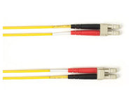 Black Box FOLZH50-002M-LCLC-YL OM2 50/125 Multimode Fiber Optic Patch Cable - LSZH, LC to LC, Yellow, 2-m (6.5-ft.), GSA, TAA/
