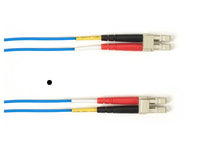 Black Box FOLZHM4-002M-LCLC-BL OM4 50/125 Multimode Fiber Optic Patch Cable - LSZH, LC to LC, Blue, 2-m (6.5-ft.), GSA, TAA/