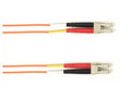 Black Box FOCMP10-005M-LCLC-OR OM3 50/125 Multimode Fiber Optic Patch Cable - OFNP Plenum, LC to LC, Orange, 5-m (16.4-ft.), GSA, TAA/