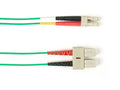 Black Box FOCMR50-005M-SCLC-GN 50 MM FO PC Duplx, PVC, GN, Sclc, 5M
