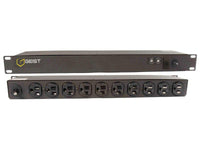Vertiv 29079VH rPDU, Basic Surge, 15A, 120V, 1.4kW, Horizontal, (10) NEMA 5-15R, 10ft power cord with 5-15P, Black Powder Coat