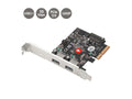 SIIG JU-P20912-S2 USB 3.1 2-port PCIE Host Adapter Type-a 5 Gbps (JU-P20912-S2)
