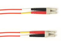 Black Box FOCMPM4-005M-LCLC-RD OM4 50/125 Multimode Fiber Optic Patch Cable - OFNP Plenum, LC to LC, Red, 5-m (16.4-ft.), GSA, TAA/