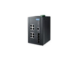 B+B SmartWorx EKI-7712G-4FMPI-AE Managed Industrial Switch 8G + 4SFP