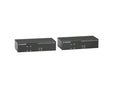 Black Box KVXLCHDP-200 KVM Extender Kit Over CATx - Dual-Monitor, HDMI/DisplayPort 4K30, USB 2.0, Audio, Serial, Local Video Out