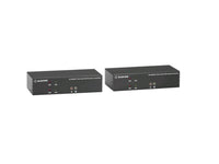 Black Box KVXLCHDP-200 KVM Extender Kit Over CATx - Dual-Monitor, HDMI/DisplayPort 4K30, USB 2.0, Audio, Serial, Local Video Out