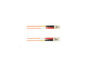 Black Box FOLZHM4-025M-LCLC-OR OM4 50/125 Multimode Fiber Optic Patch Cable - LSZH, LC to LC, Orange, 25-m (82.0-ft.), GSA, TAA/