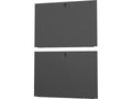Vertiv VRA6012 VR 48U x 1200mm Deep Split Side Panels Black - Metal - Black - 48U Rack Height - 2 Pack - 47.2in Width