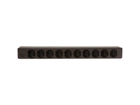 Vertiv 38088 Basic, Standard, 15A, 120V, Horizontal, (10) NEMA 5-15R, power switch, breakered, 10 ft power cord with 5-15P, Black Powder Coat