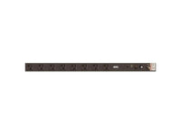 Vertiv 38214 Basic, Standard, 20A, 120V, Vertical, (8) NEMA 5-20R, power switch, breakered, 10 ft power cord with L5-20P, Black Powder Coat