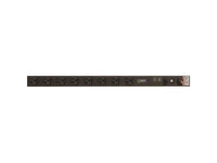 Vertiv 38609 Basic, Surge, 20A, 120V, Vertical, (8) NEMA 5-20R, breakered, 10 ft power cord with 5-20P, Black Powder Coat