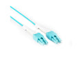 Black Box EFNT410-003M-LCLC OM4 50/125 Multimode Fiber Optic Patch Cable Reversible Polarity,Push-Pull Tab Connectors,OFNR PVC,LC-LC,Aqua,3-m(9.8-ft.)