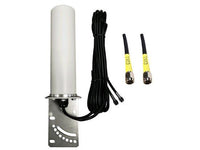 AG Antenna AG19B-16-SM AG19B Omni MIMO 2 x 4G CBRS 5G NR Antenna w/L-Bracket Mount - Includes 2 x 16ft Coax Cable - SMA