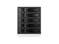 iStarUSA BPU-350HD-BLACK 3X5.25 to 5X3.5 12G RACK Black