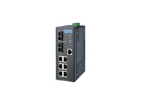 B+B SmartWorx EKI-7708G-2SI-AE 6G+2G SM Managed Ethernet Switch W/ WID