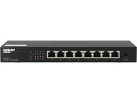 QNAP QSW-1108-8T-US Desktop QSW-1108-8T, Unmanaged Switch, 8 Port 2.5GBPS Auto Negotiation (2.5G/1G/100M) RJ45 Port, Realtek RTL8371