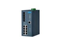 B+B SmartWorx EKI-7712E-4FPI-AE 8FE+4SFP with POE WIDE TEMP