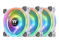 Thermaltake CL-F126-PL12SW-A Riing Trio White 120MM Case Fan, 3 Pack