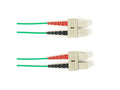 Black Box FOLZHSM-005M-SCSC-GN OS2 9/125 Singlemode Fiber Optic Patch Cable - LSZH, SC to SC, Green, 5-m (16.4-ft.), GSA, TAA/