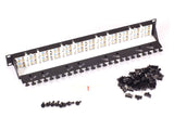 Black Box C6APP70-24-R2 CAT6A Component Level 110 Patch Panel - 1U, Rackmount, PoE+, 24-Port