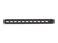 Black Box C6APP70-24-R2 CAT6A Component Level 110 Patch Panel - 1U, Rackmount, PoE+, 24-Port