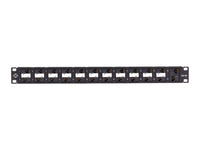 Black Box C6APP70-24-R2 CAT6A Component Level 110 Patch Panel - 1U, Rackmount, PoE+, 24-Port