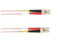 Black Box FOCMPM4-001M-LCLC-PK OM4 MM FO Patch Cable Duplx, Plenum, Pink, LCLC