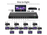 SIIG CE-H27B11-S1 1x8 4K 60Hz HDMI Extender Splitter Over Cat6 with Loopout, IR, ARC & RS-232 4K@60Hz, up to 230 ft (70m