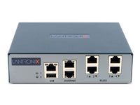 Lantronix EMG751001S Console Server, 4 x RJ45 serial ports software selectable, 1 USB 2.0 port, 2 GbE RJ45 Ethernet, LTE cellular, Single AC Power