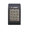 3xLOGIC R-MPADW-CHAR Mini Metal Surface Mount Back-Lit Keypad, Wiegand Output, Charcoal