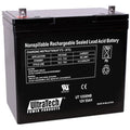 UltraTech IM-12550NB 12V 55AH Sealed Lead Acid Battery, NB Terminal