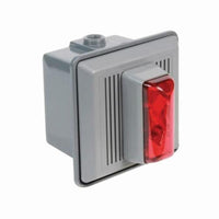 Edwards Signaling 867STRR-N5 Indoor Surface Mount Electronic Horn-Strobe, 120VAC, Red