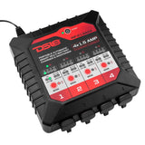 4 X 1.5 AMP Automatic Smart Lithium and AGM Battery Charger and Maintainer - detail view | Silarius