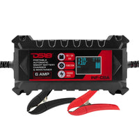 6 AMP Automatic Smart Lithium and AGM Car Battery Charger & Maintainer - front view | Silarius