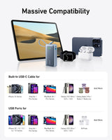 Anker Nano Power Bank (30W, Built-In USB-C Cable) - detail view | Silarius