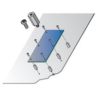 LifeSafety Power STANDOFF-SCREW-HDW-KIT Aluminum Standoffs Kit, M-F, 6-32