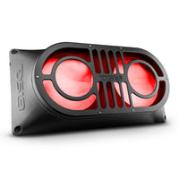 Jeep TJ,JK/JKU,JL/JLU Tailgate Subwoofer Enclosure for 2 X 10' - front view | Silarius