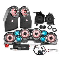 Jeep JL Wrangler 2018-2023 Complete Audio Package - Loaded Sound Bar, Dash Enclosures, Subwoofers ... - front view | Silarius