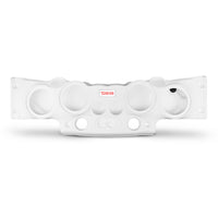 Jeep JK/JKU Overhead Bar System Fits 4 X 8" Speakers, 4 X Tweeters and 2 X Drivers -White - front view | Silarius