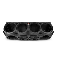 Jeep JK/JKU Overhead Bar System Fits 8 X 10' Speakers, 2 X 2.3' tweeters and 2 X 1 ' Drivers -Black - front view | Silarius