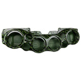 DS18 JL-SBAR/CMGR Overhead Bar System JL/JLU, JT Jeeps (4x 8' Speakers 4x3.72' Tweeters) Camo Green - side view | Silarius